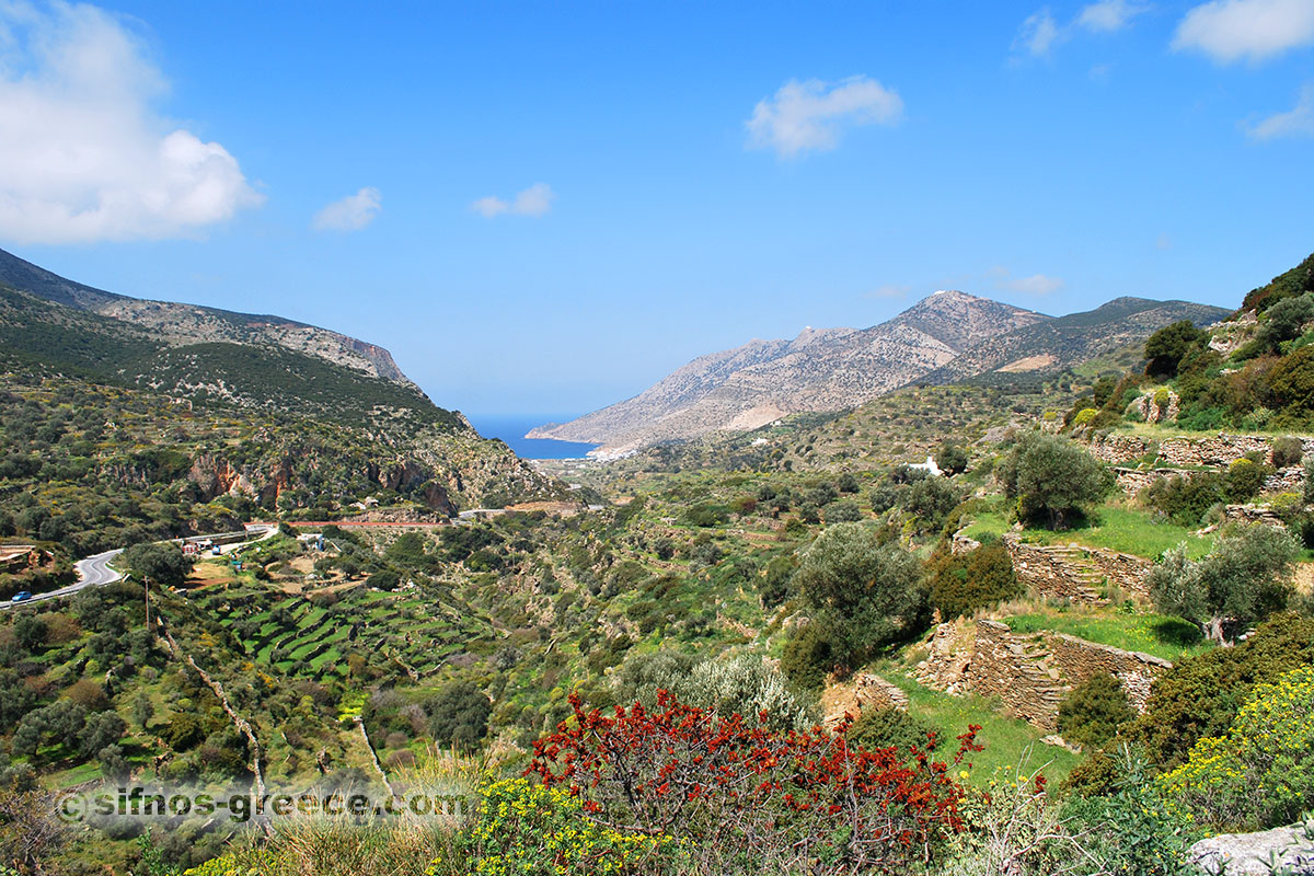 Mexikanska Kamares som sett från stigen