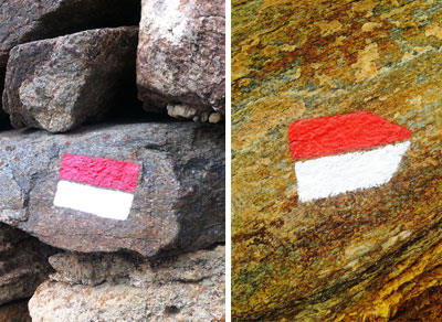 I början av spår för profeten Elias på Sifnos